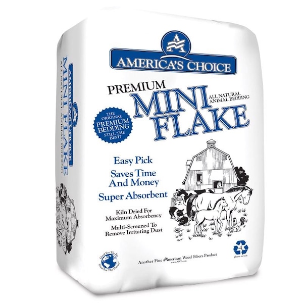 Americas Choice Mini Flake 4 ft│ Wood Animal Bedding 67P2MINIAC Zoro